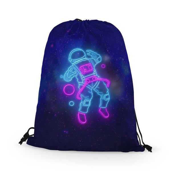 Drawstring Bag Space neon