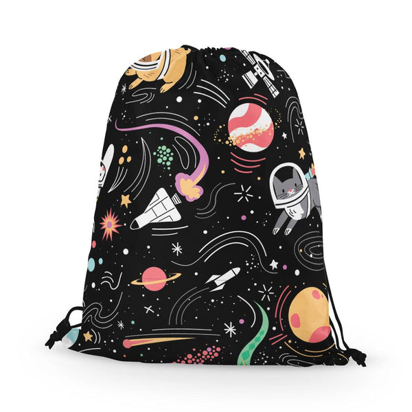Drawstring Bag Space pets