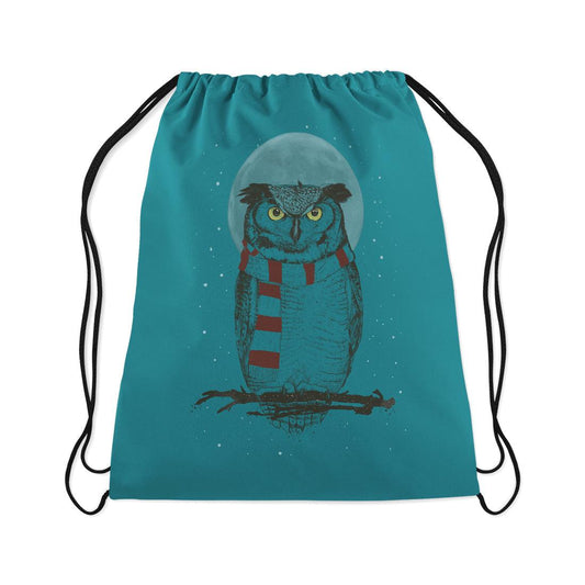 Drawstring Bag Winter owl - CANVAEGYPT