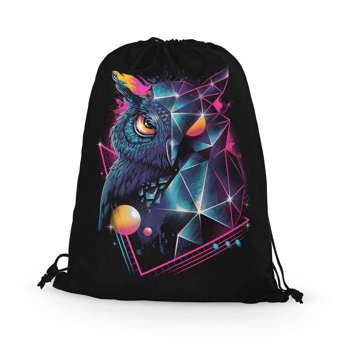 Drawstring Bags Abstract owl - CANVAEGYPT