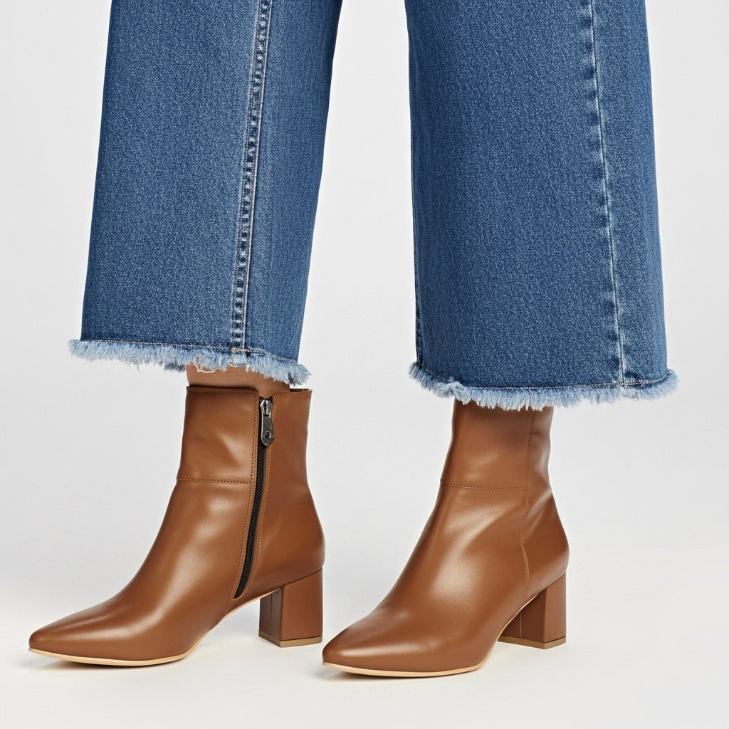 Havana Bold Stride Ankle Boots