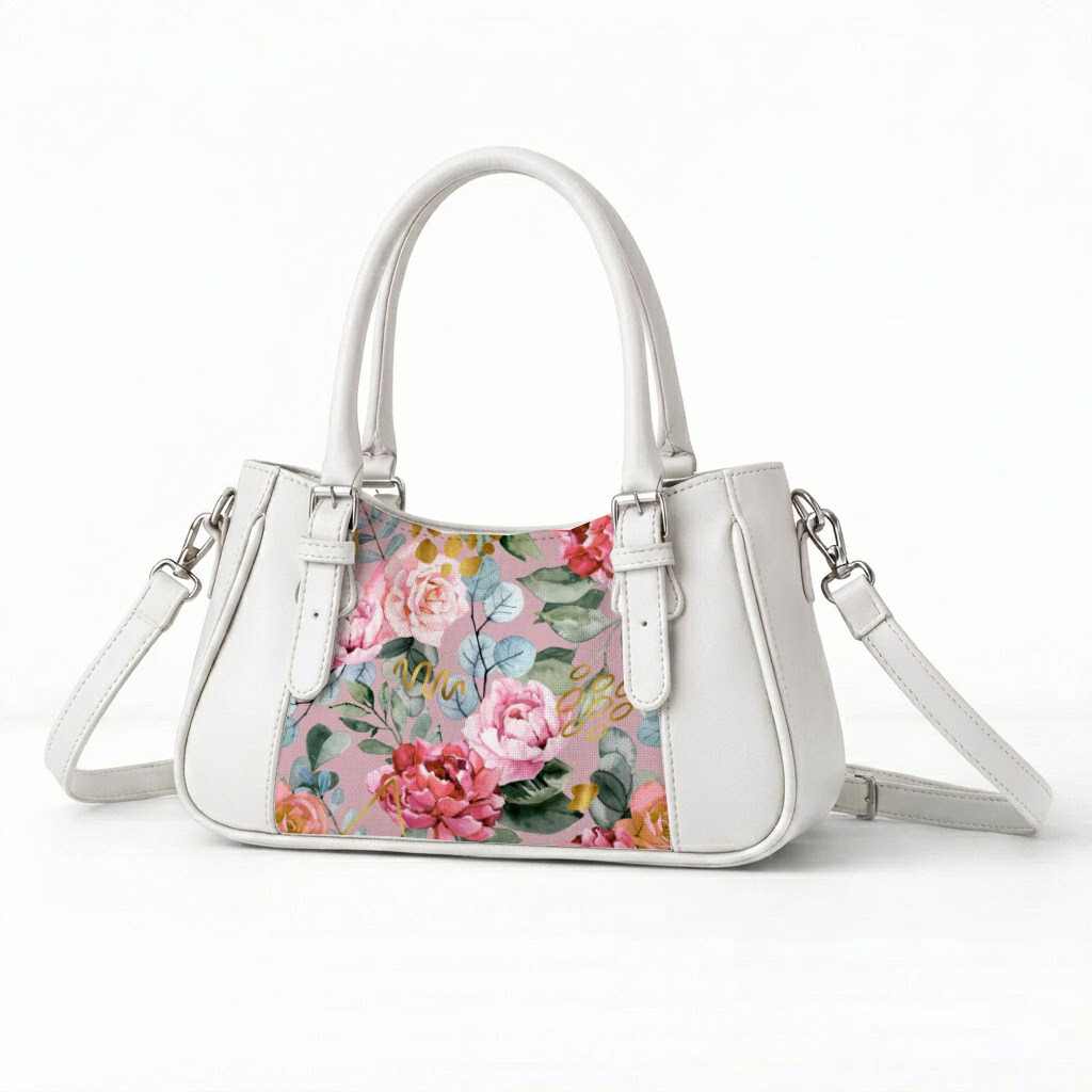 Rose Curve Satchel – Watercolor gentle