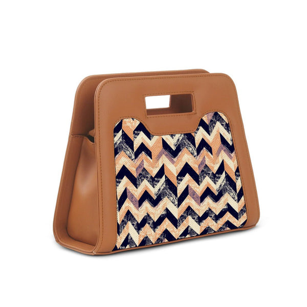 Havana Chic Peek Handbag Zig Zag