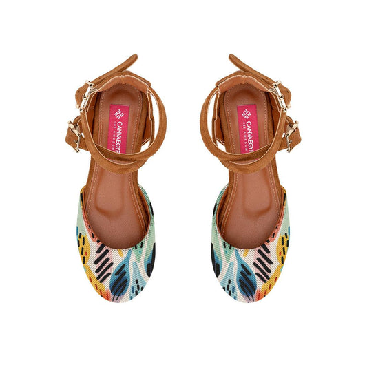 Havana Chunky Sandal Drawen Leafs - CANVAEGYPT
