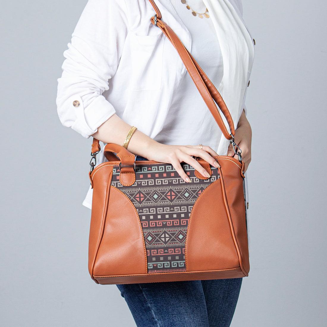 Havana Ladies Handbag Geo Pattern - CANVAEGYPT