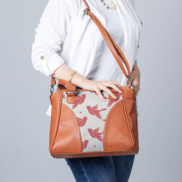 Havana Ladies Handbag Red Birds - CANVAEGYPT