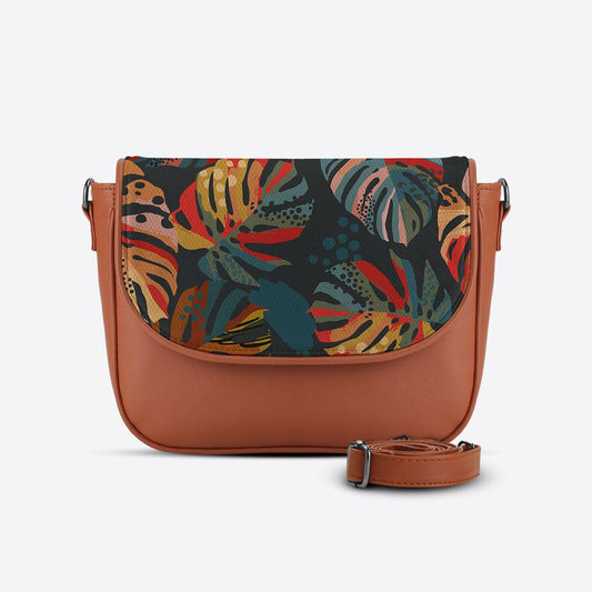 Havana Messenger Crossbody Big Leafs - CANVAEGYPT