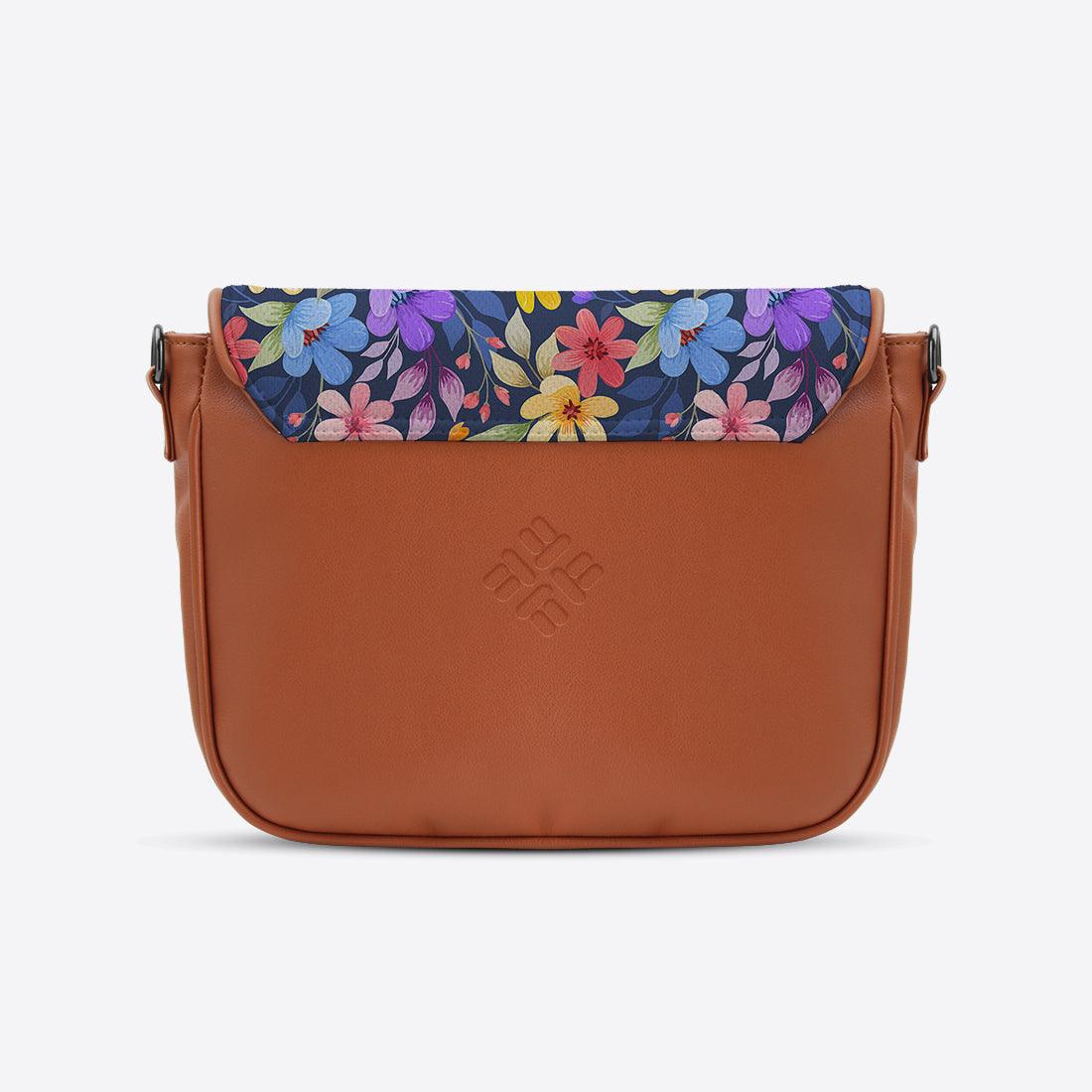 Havana Messenger Crossbody Purple Floral - CANVAEGYPT