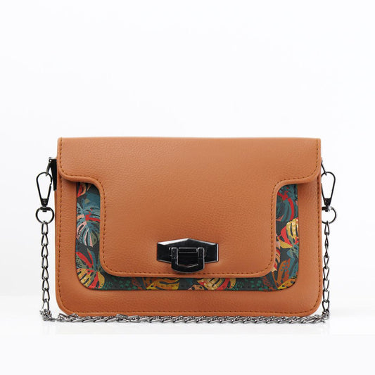 Havana Mini Embossed Chain Bag Big Leaf - CANVAEGYPT