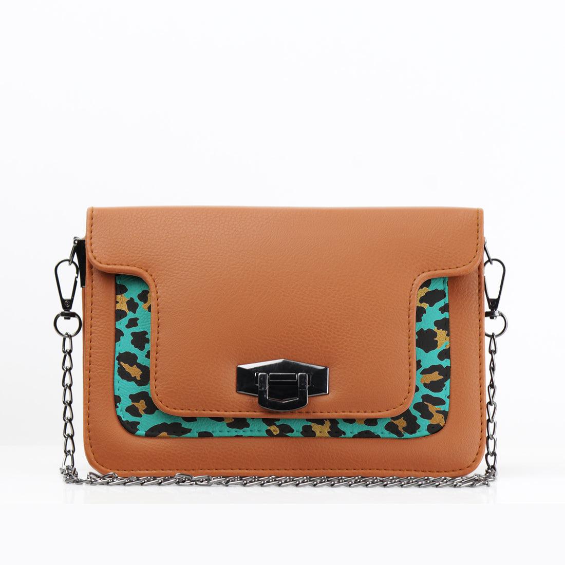 Havana Mini Embossed Chain Bag Blue Skin - CANVAEGYPT