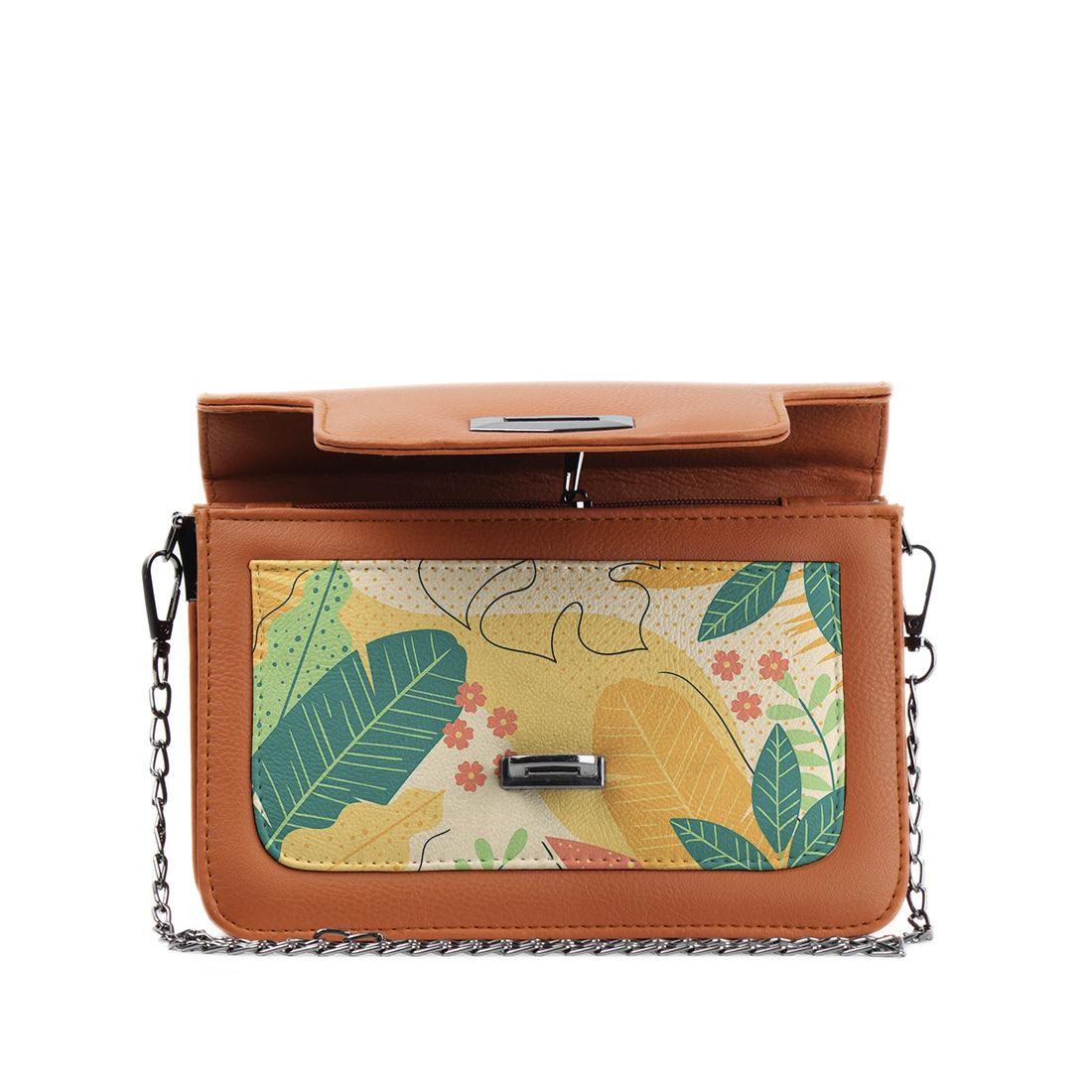 Havana Mini Embossed Chain Bag Palm - CANVAEGYPT