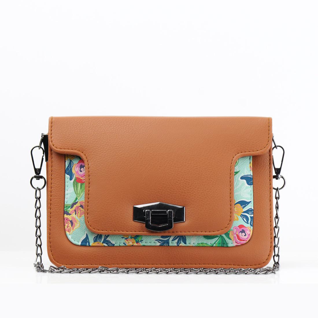 Havana Mini Embossed Chain Bag Rose Pattern - CANVAEGYPT