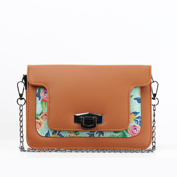 Havana Mini Embossed Chain Bag Rose Pattern - CANVAEGYPT