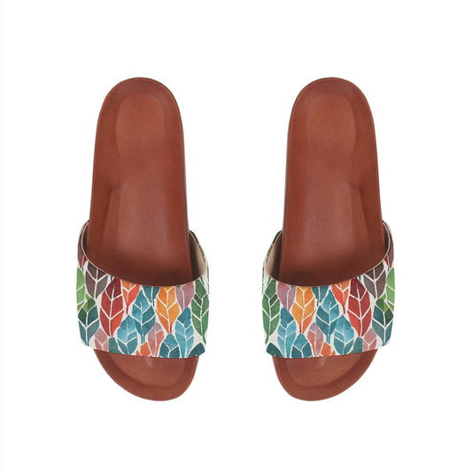 Havana Slide Slipper Colorful Leaf - CANVAEGYPT