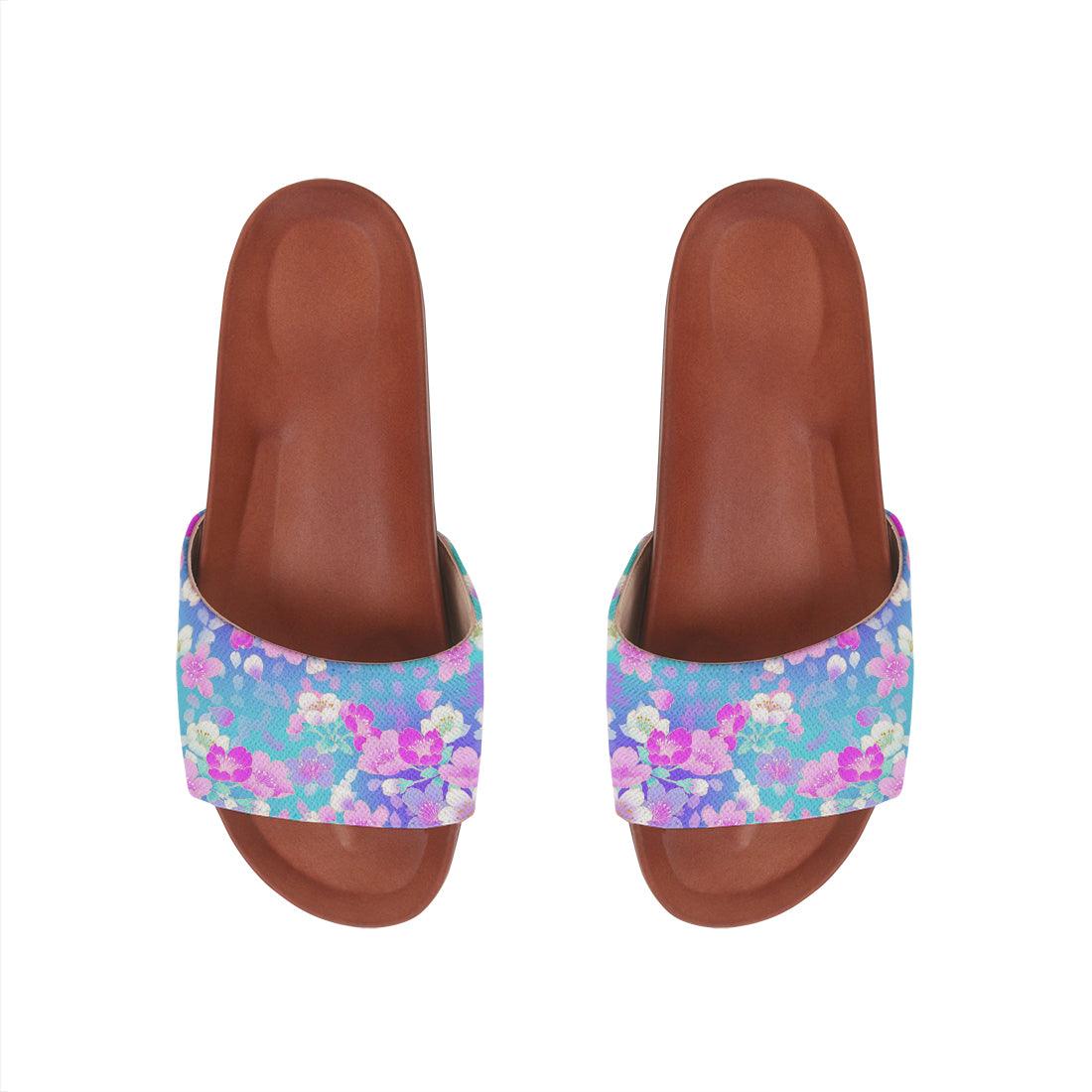 Havana Slide Slipper Flowers Art - CANVAEGYPT