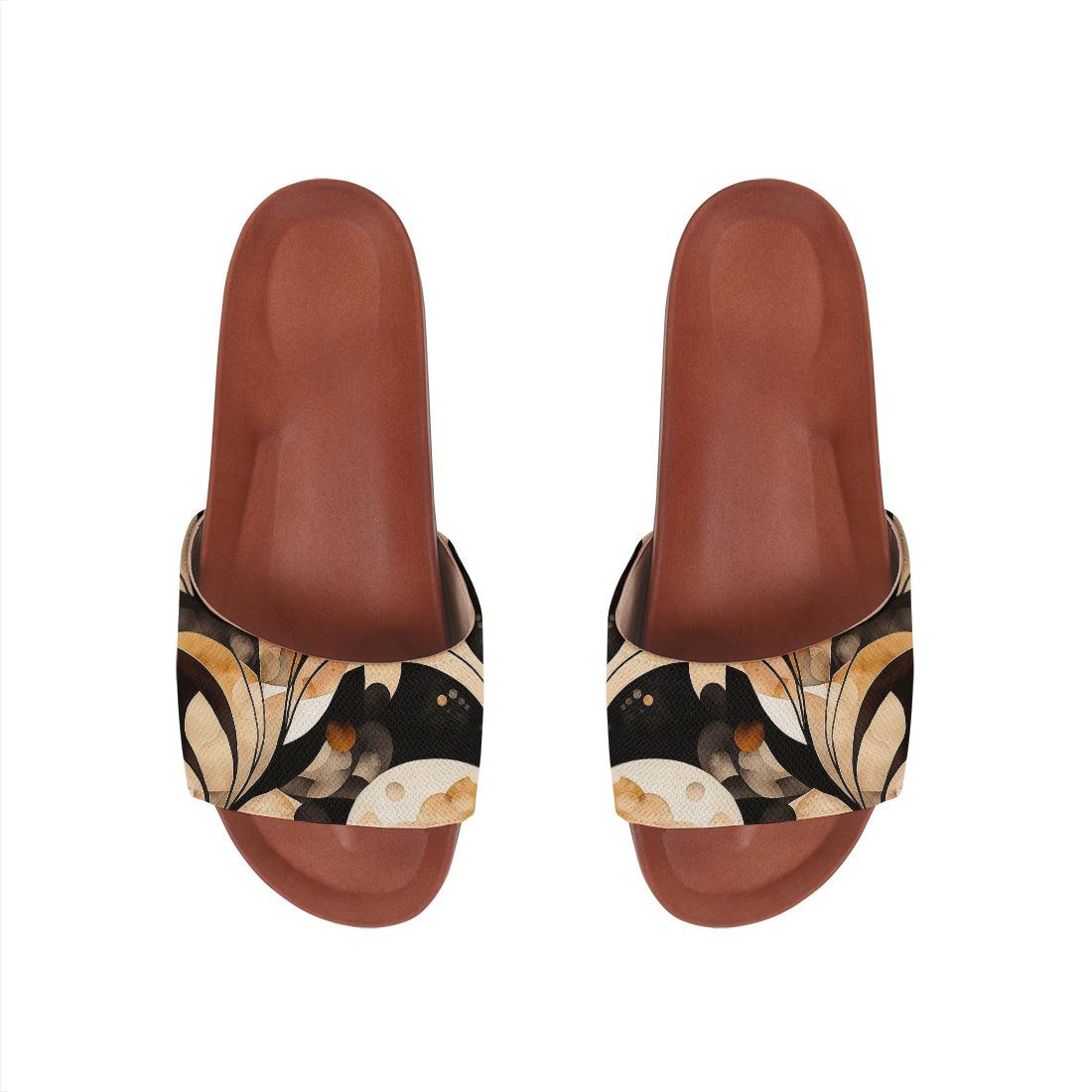 Havana Slide Slipper Golden Leaves - CANVAEGYPT