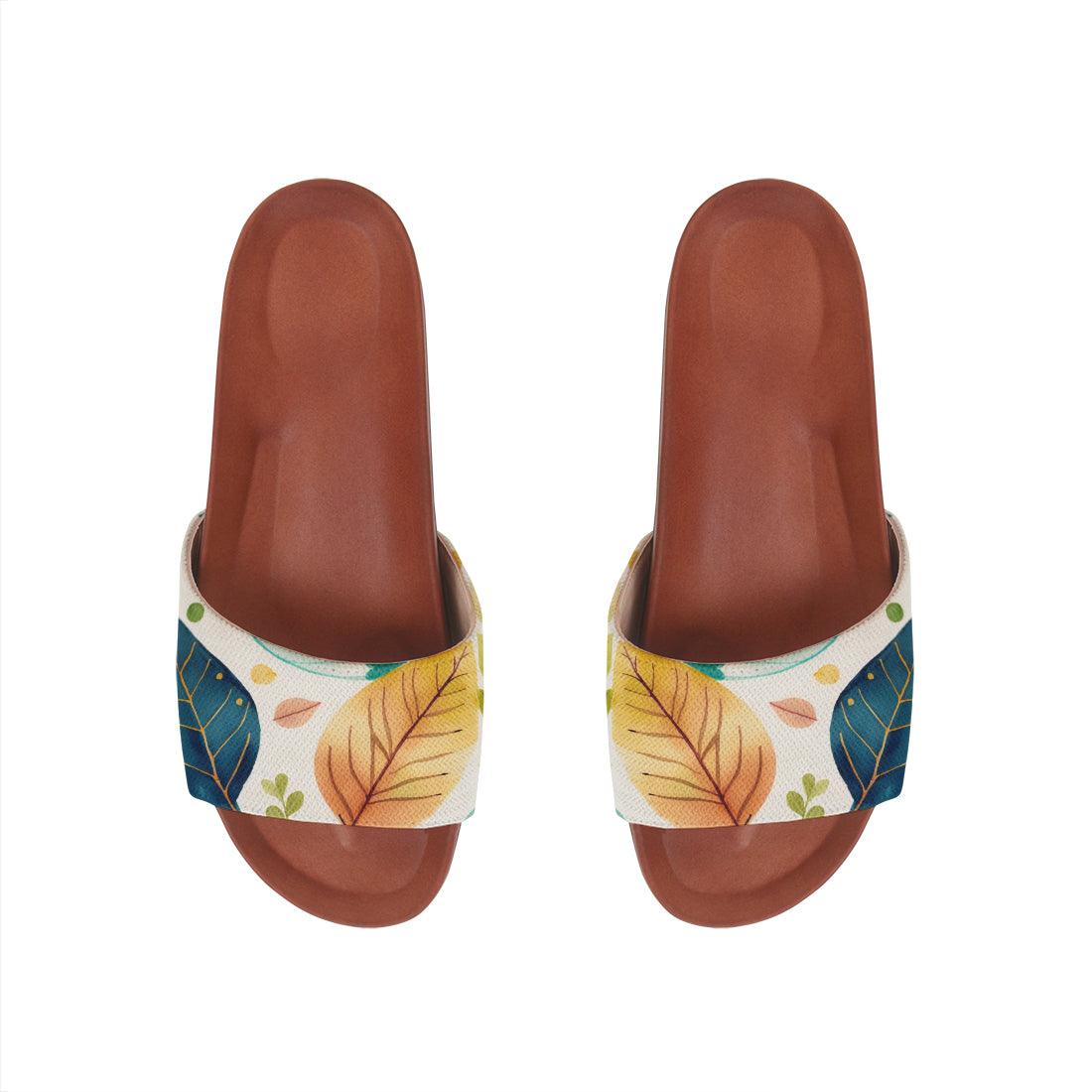 Havana Slide Slipper Leaves - CANVAEGYPT