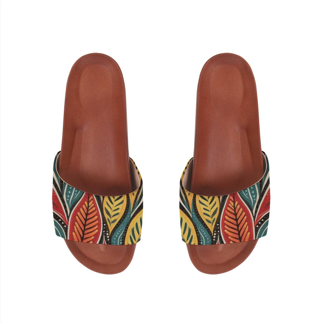 Havana Slide Slipper Leaves - CANVAEGYPT