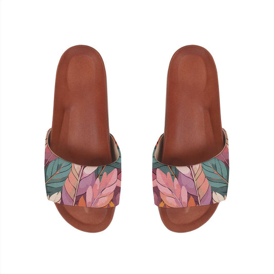 Havana Slide Slipper Mixed Leaves - CANVAEGYPT