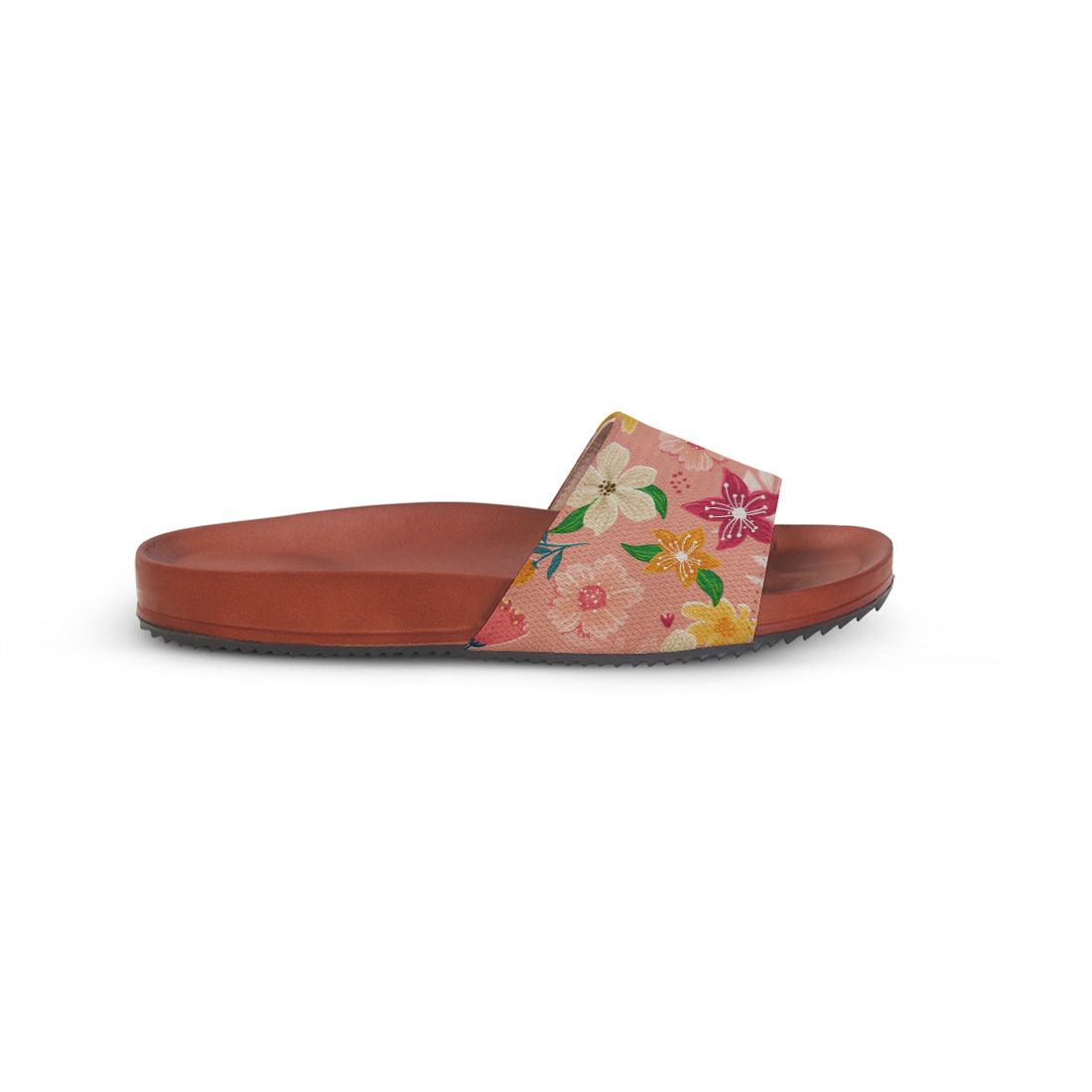 Havana Slide Slipper Pink Floral - CANVAEGYPT