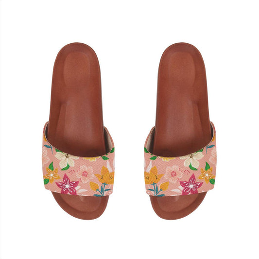 Havana Slide Slipper Pink Floral - CANVAEGYPT