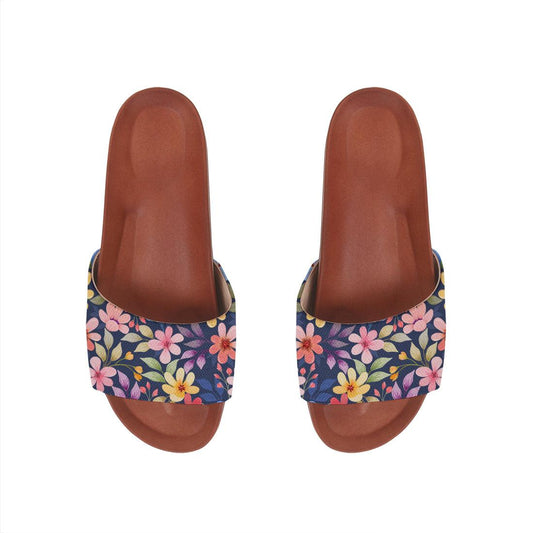 Havana Slide Slipper Purple Floral - CANVAEGYPT
