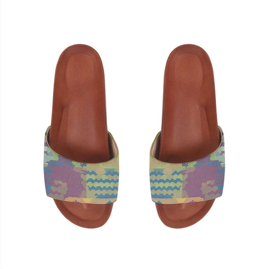 Havana Slide Slipper Purple Pattern - CANVAEGYPT