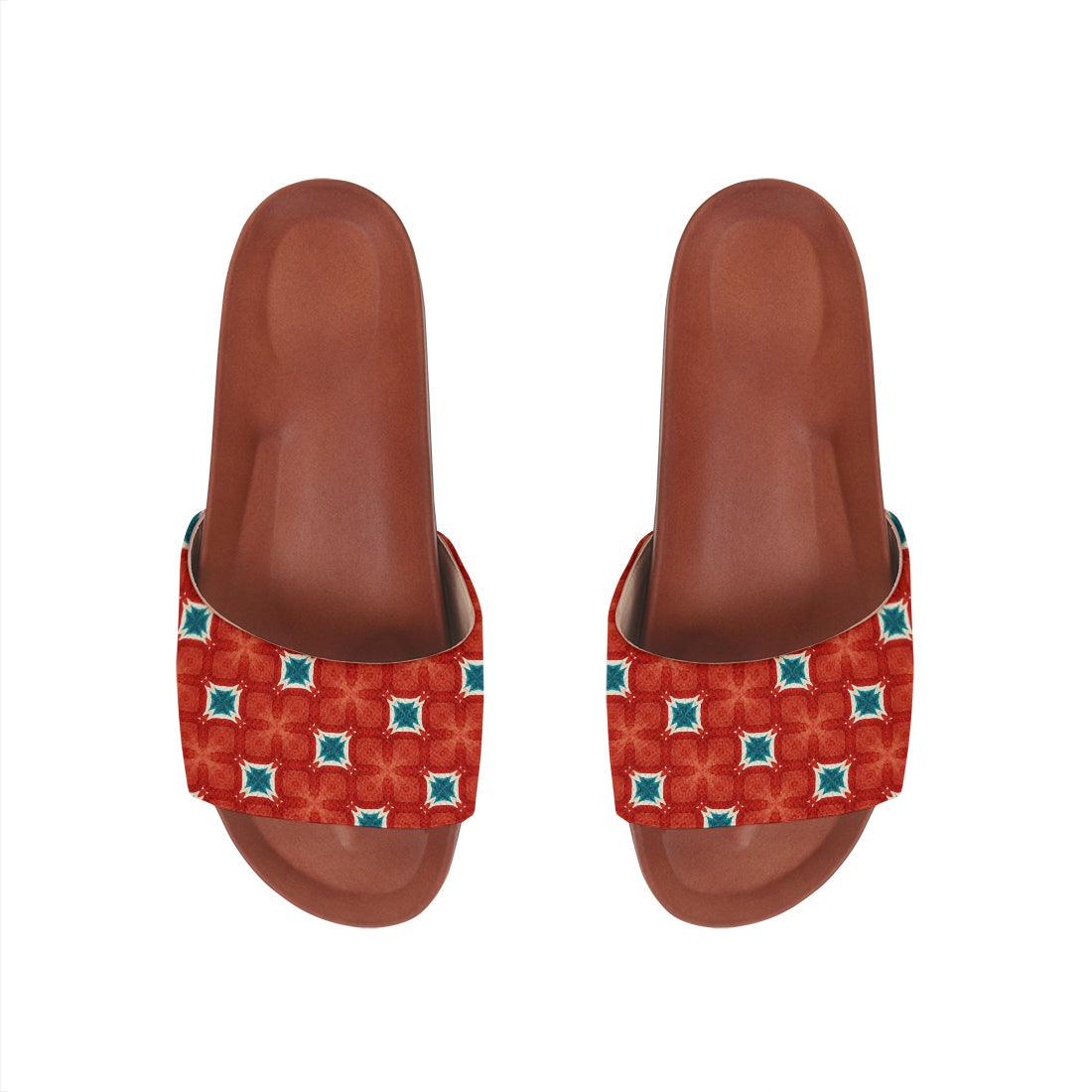 Havana Slide Slipper Red Sectors - CANVAEGYPT