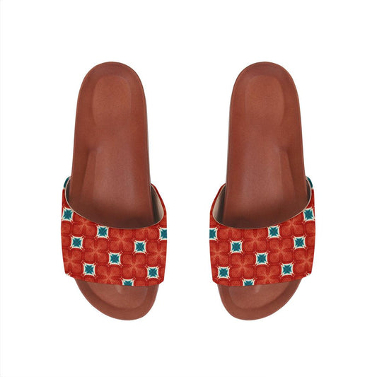 Havana Slide Slipper Red Sectors - CANVAEGYPT