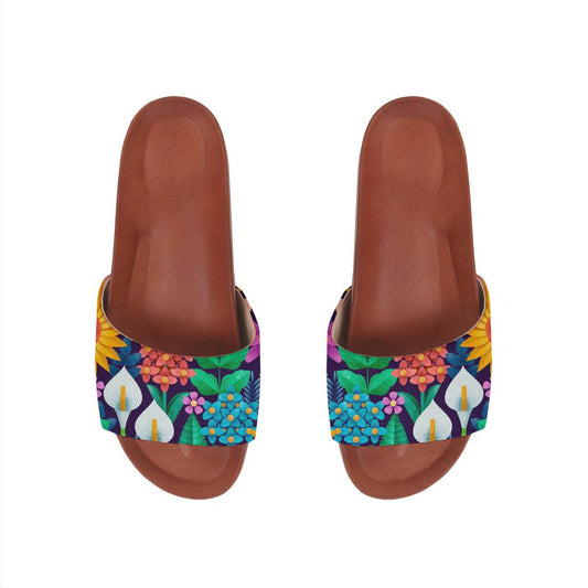 Havana Slide Slipper Standing Flowers - CANVAEGYPT