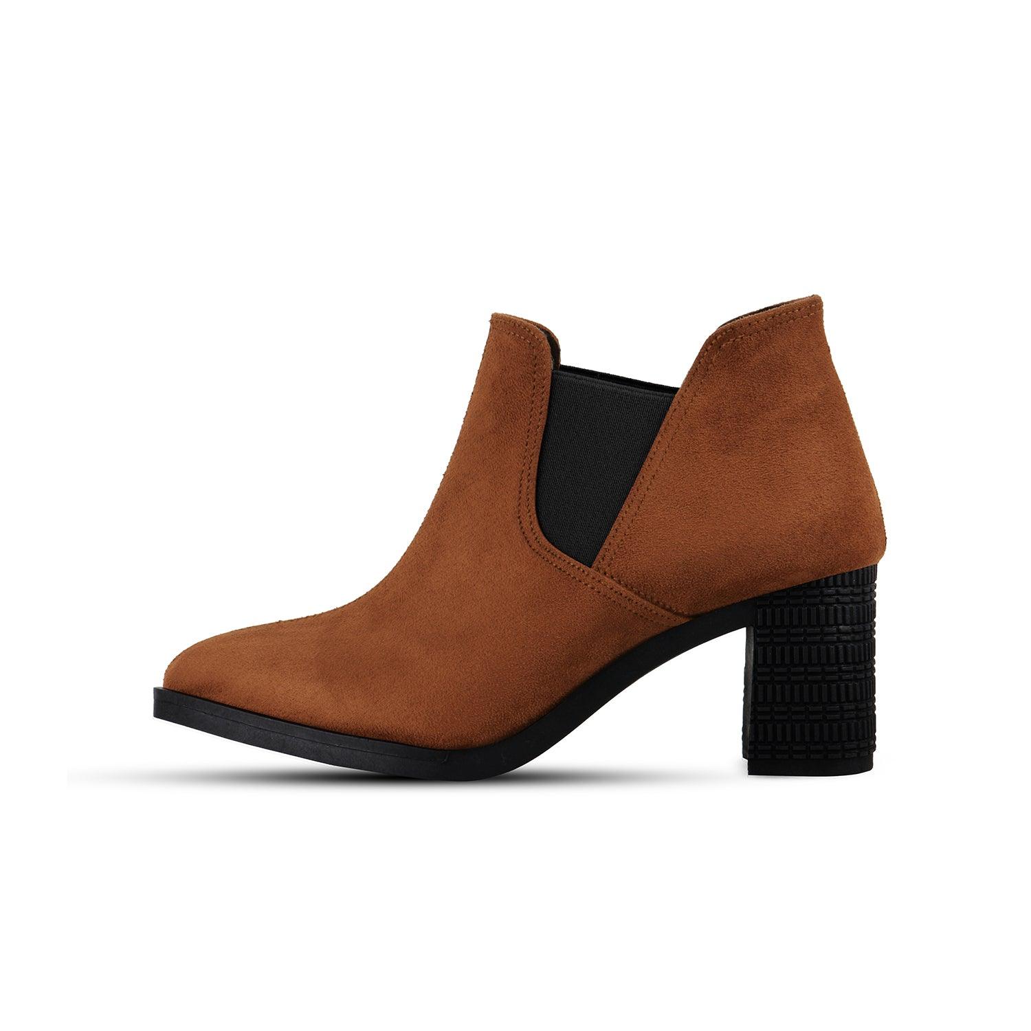 Havana Slit Heeled Bootie - 4