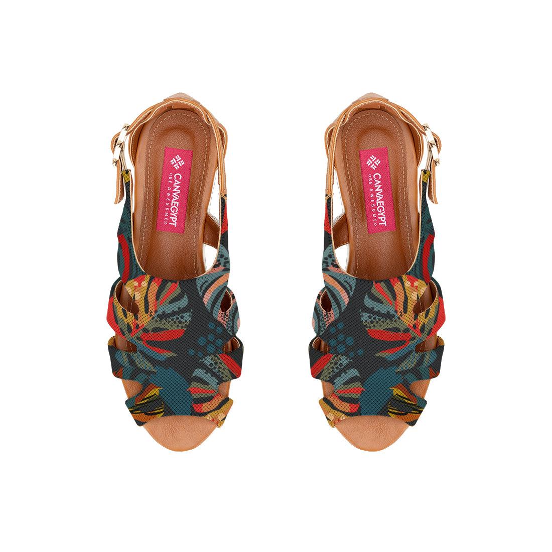 Havana Spider Toe Sandal Big Leafs - CANVAEGYPT