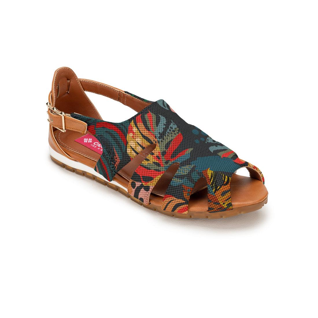 Havana Spider Toe Sandal Big Leafs - CANVAEGYPT