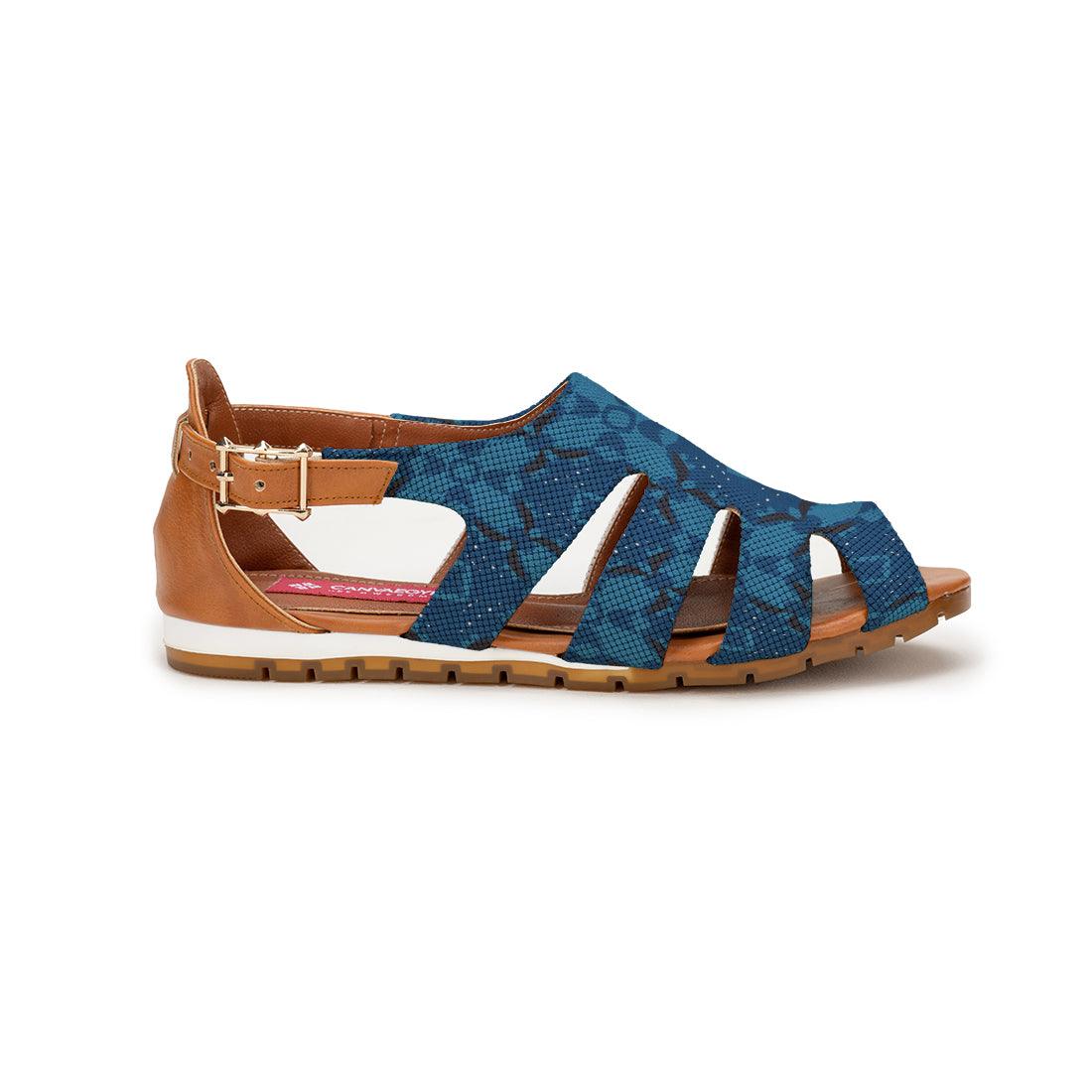 Havana Spider Toe Sandal Blues - CANVAEGYPT
