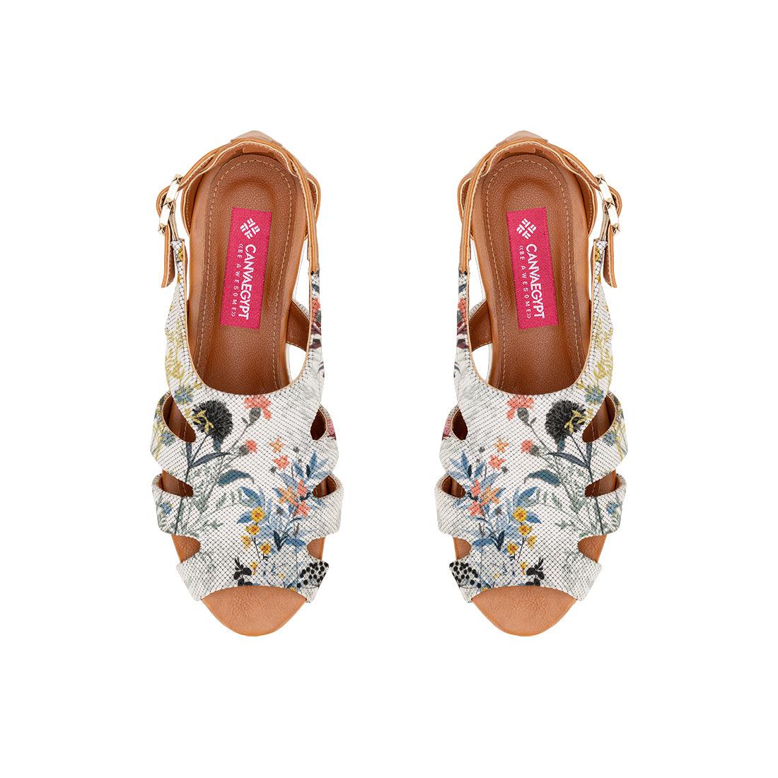Havana Spider Toe Sandal Floary - CANVAEGYPT