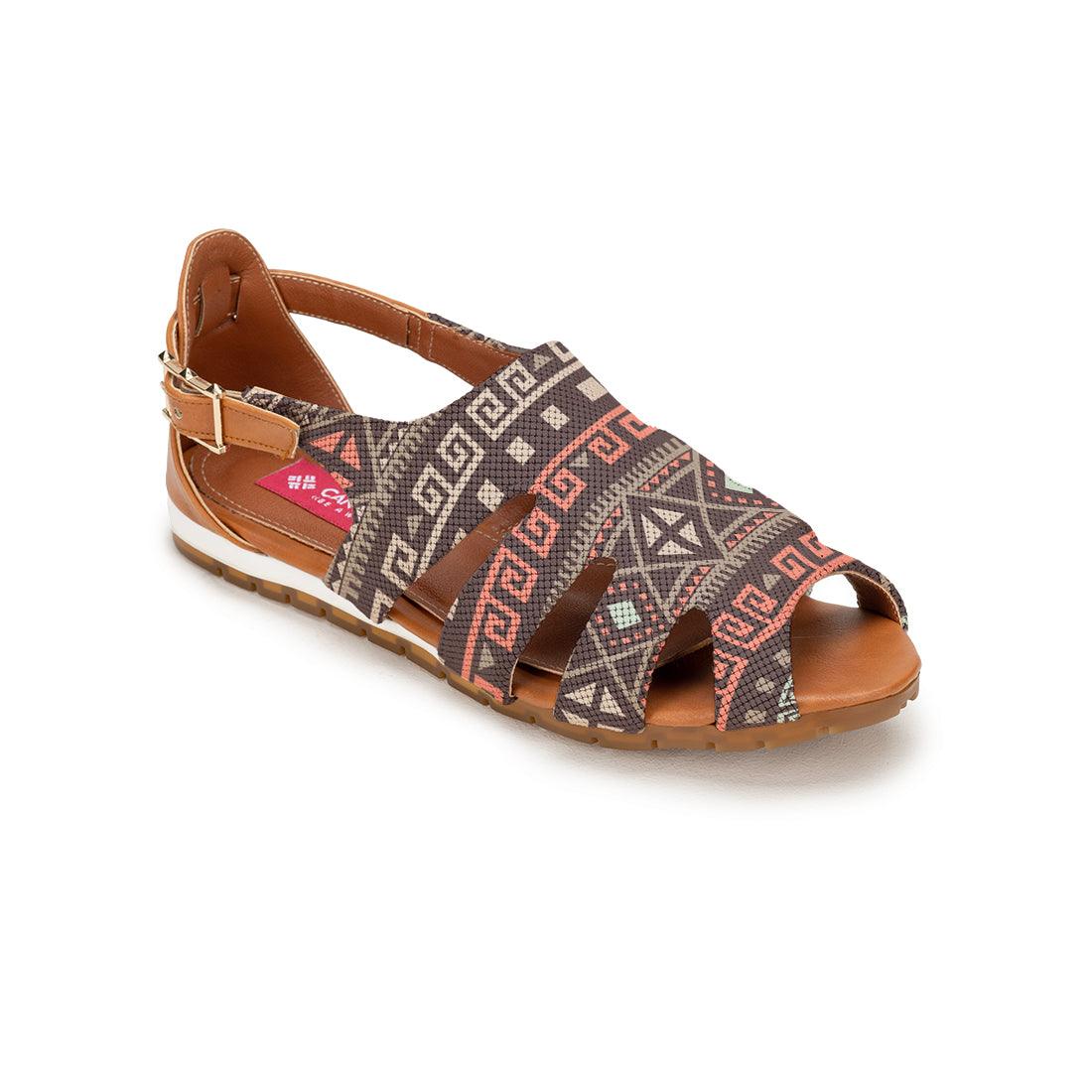 Havana Spider Toe Sandal Geo Pattern - CANVAEGYPT