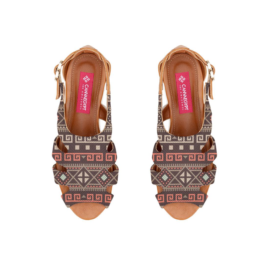 Havana Spider Toe Sandal Geo Pattern - CANVAEGYPT
