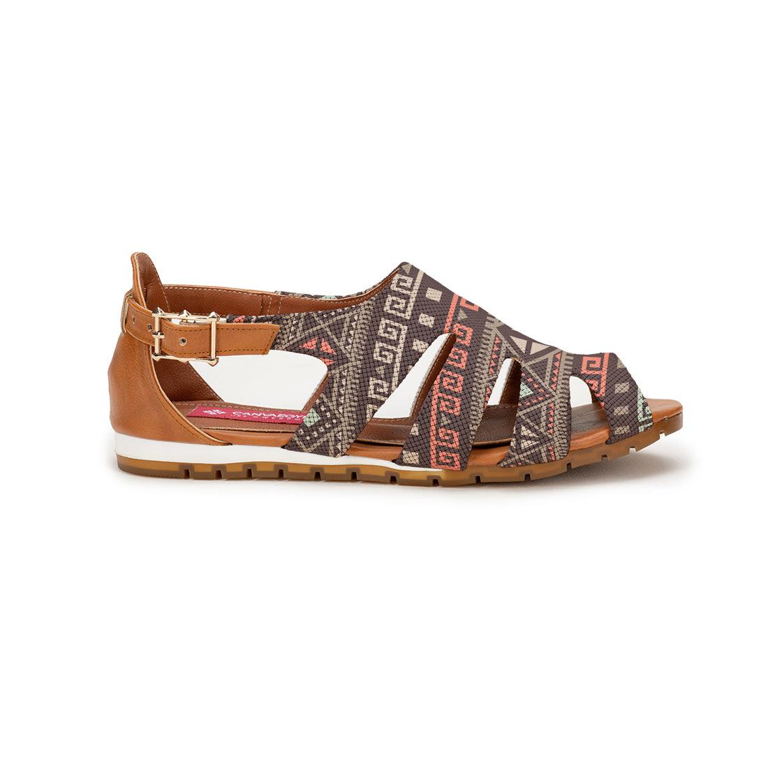 Havana Spider Toe Sandal Geo Pattern - CANVAEGYPT