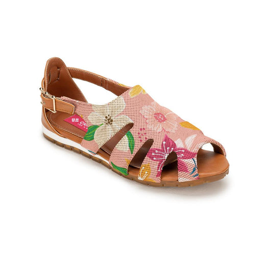 Havana Spider Toe Sandal Pink Floral - CANVAEGYPT