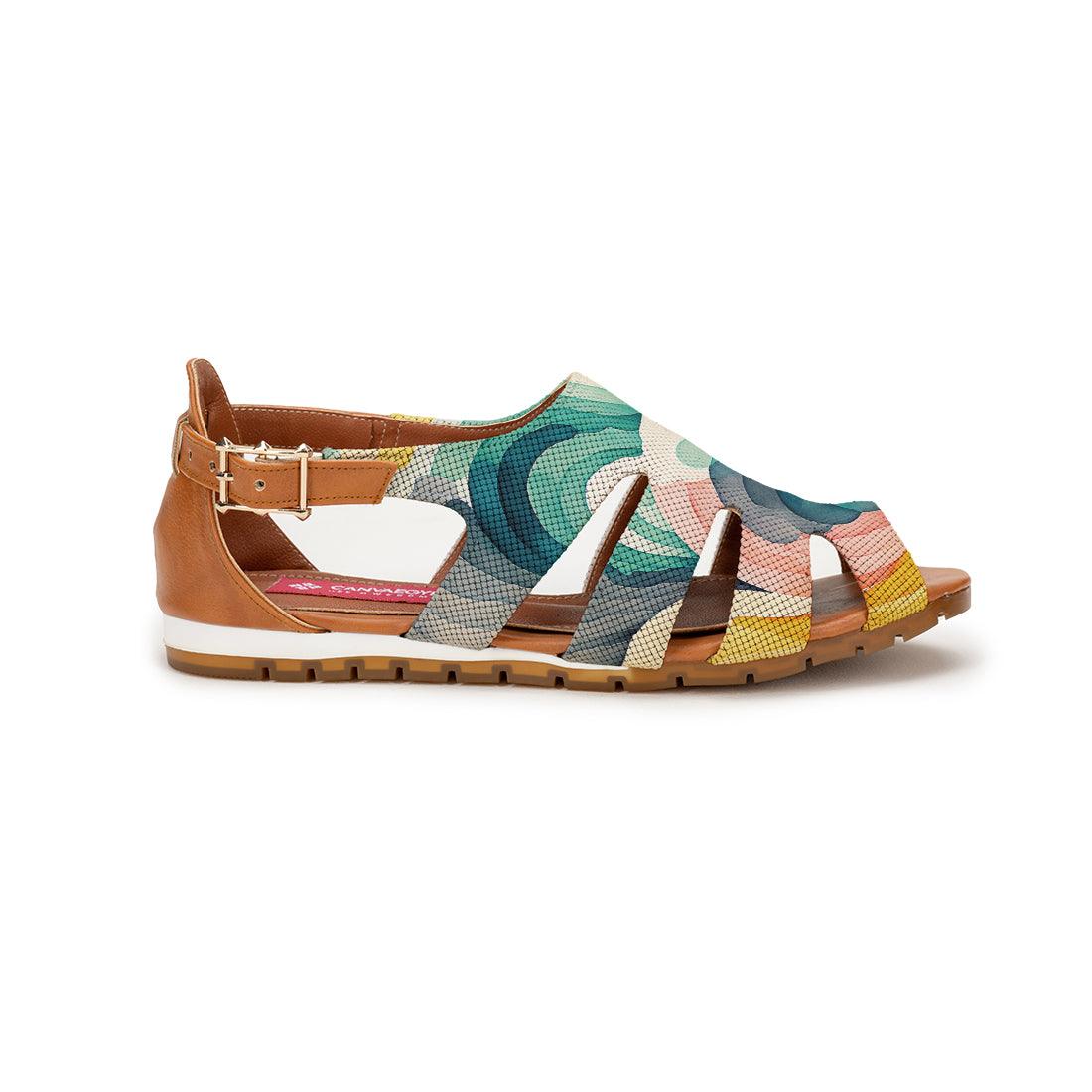 Havana Spider Toe Sandal Scribbles - CANVAEGYPT