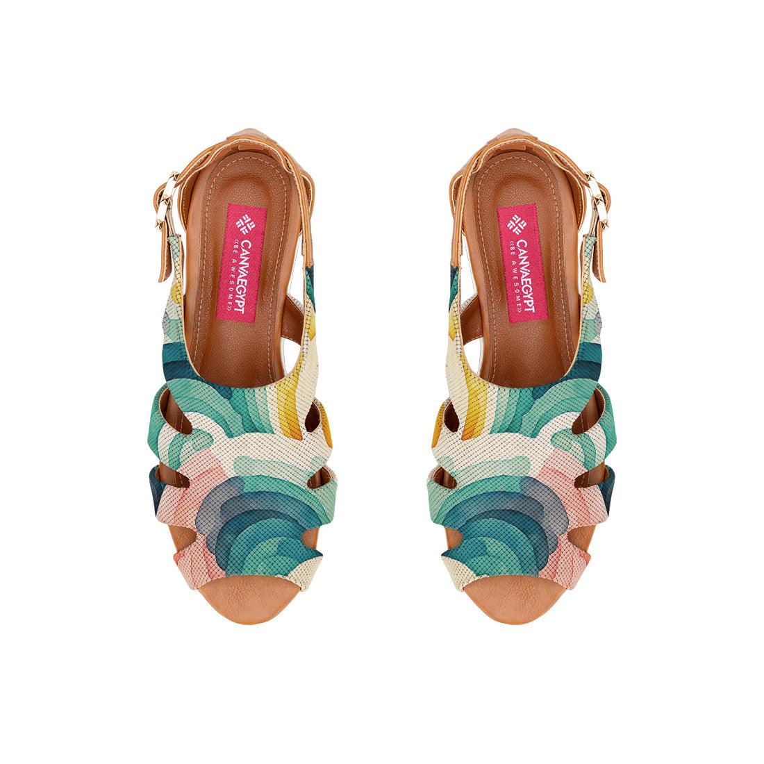 Havana Spider Toe Sandal Scribbles - CANVAEGYPT