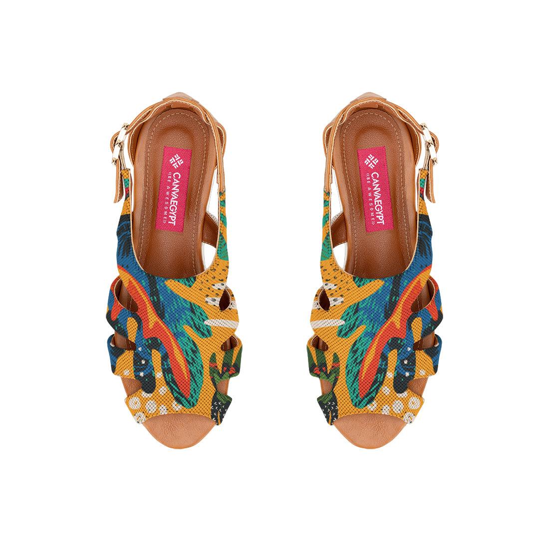 Havana Spider Toe Sandal Yellow Leaves - CANVAEGYPT