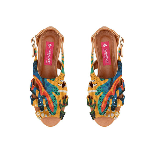 Havana Spider Toe Sandal Yellow Leaves - CANVAEGYPT