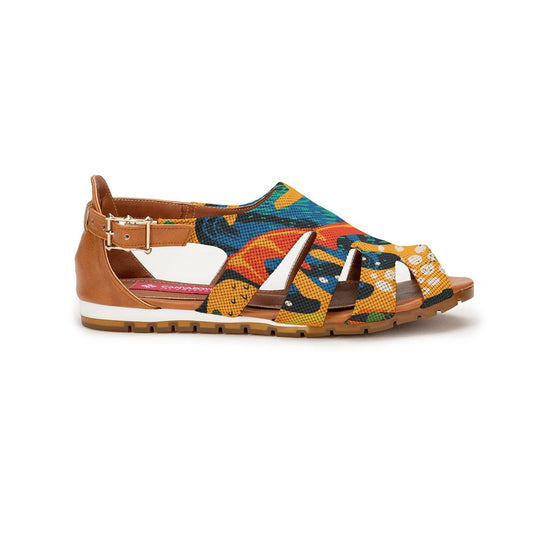 Havana Spider Toe Sandal Yellow Leaves - CANVAEGYPT