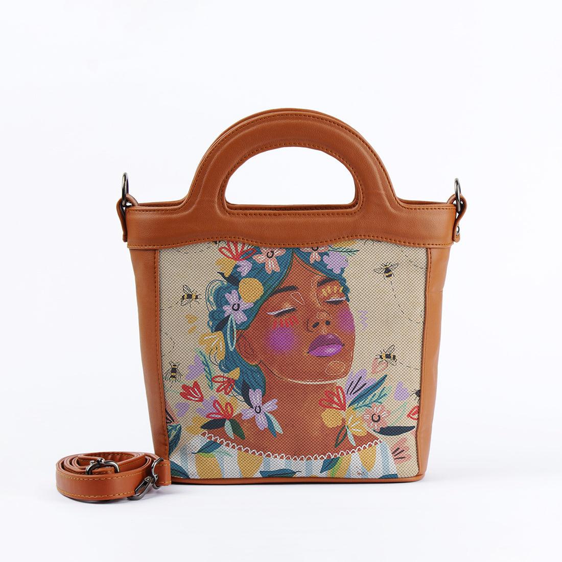 Havana Top Handle Handbag Save the bees - CANVAEGYPT