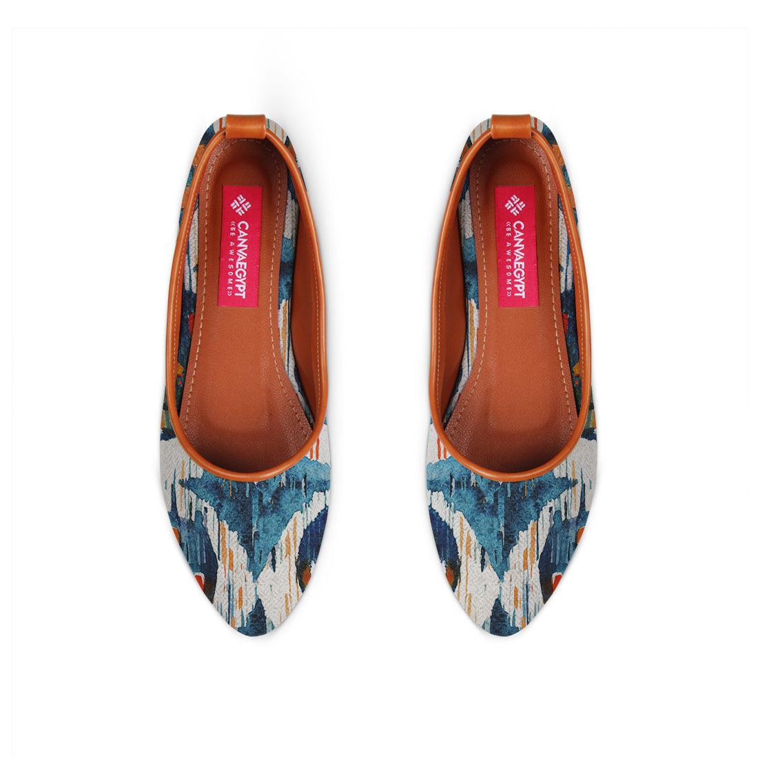 Havane Round Toe Shoe Blue circle - CANVAEGYPT