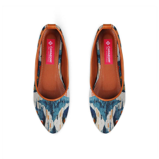 Havane Round Toe Shoe Blue circle - CANVAEGYPT