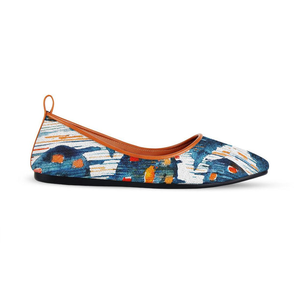Havane Round Toe Shoe Blue circle