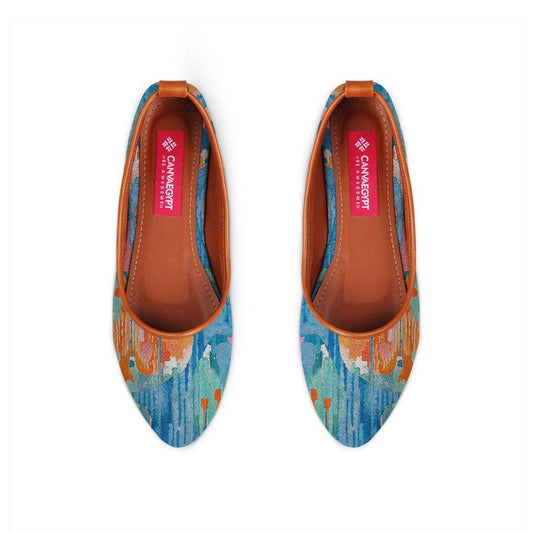 Havane Round Toe Shoe Electric blue - CANVAEGYPT