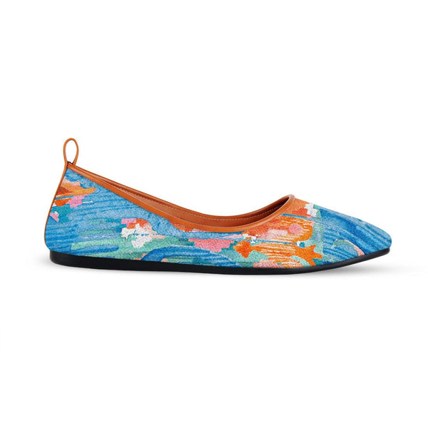 Havane Round Toe Shoe Electric blue